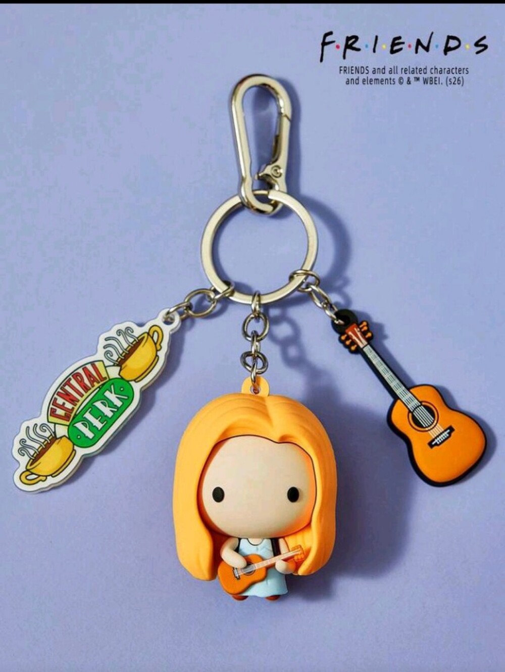 4/$60 New Friends Phoebe Figure With Central Perk & Guitar Charms Keychain